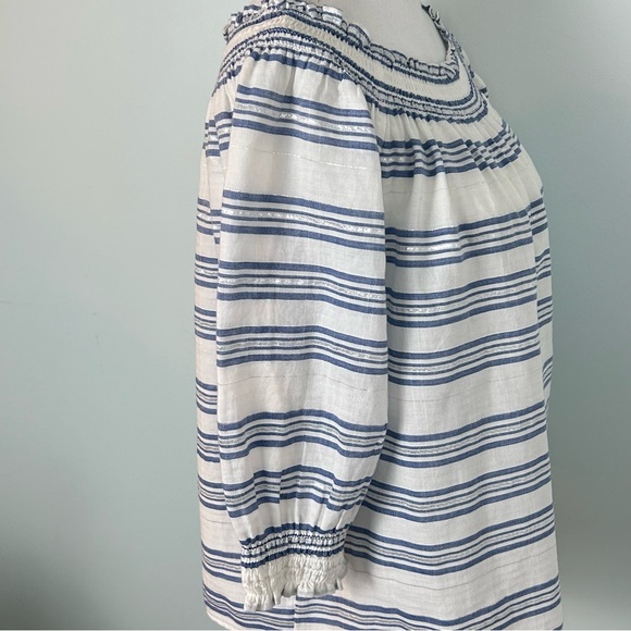 INC International Concepts Striped Off-The-Shoulder Top - Picture 3 of 9